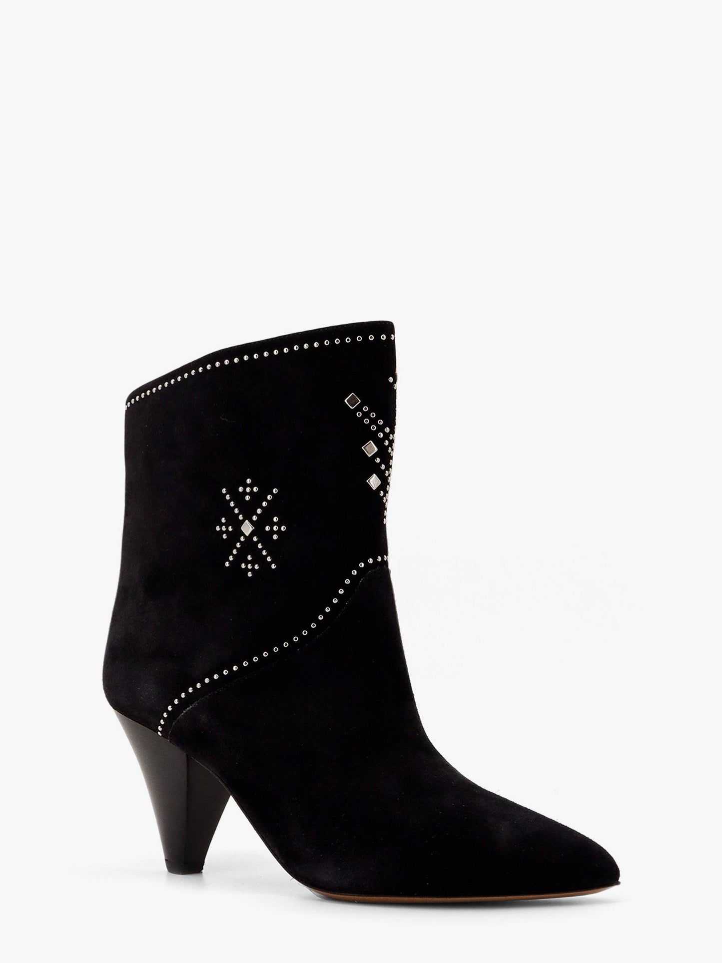 Isabel Marant Loline suede ankle boots with micro studs