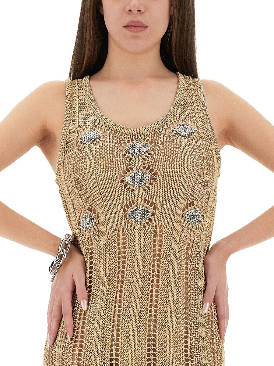 RABANNE LONG CROCHET DRESS
