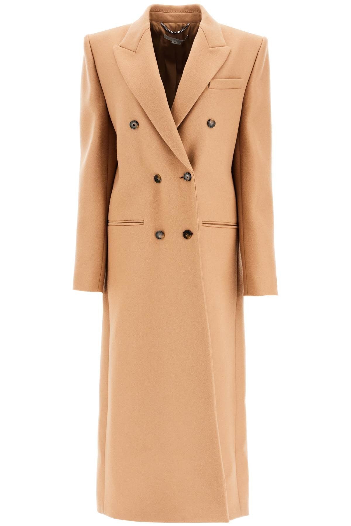 stella mccartney long double-breasted coat