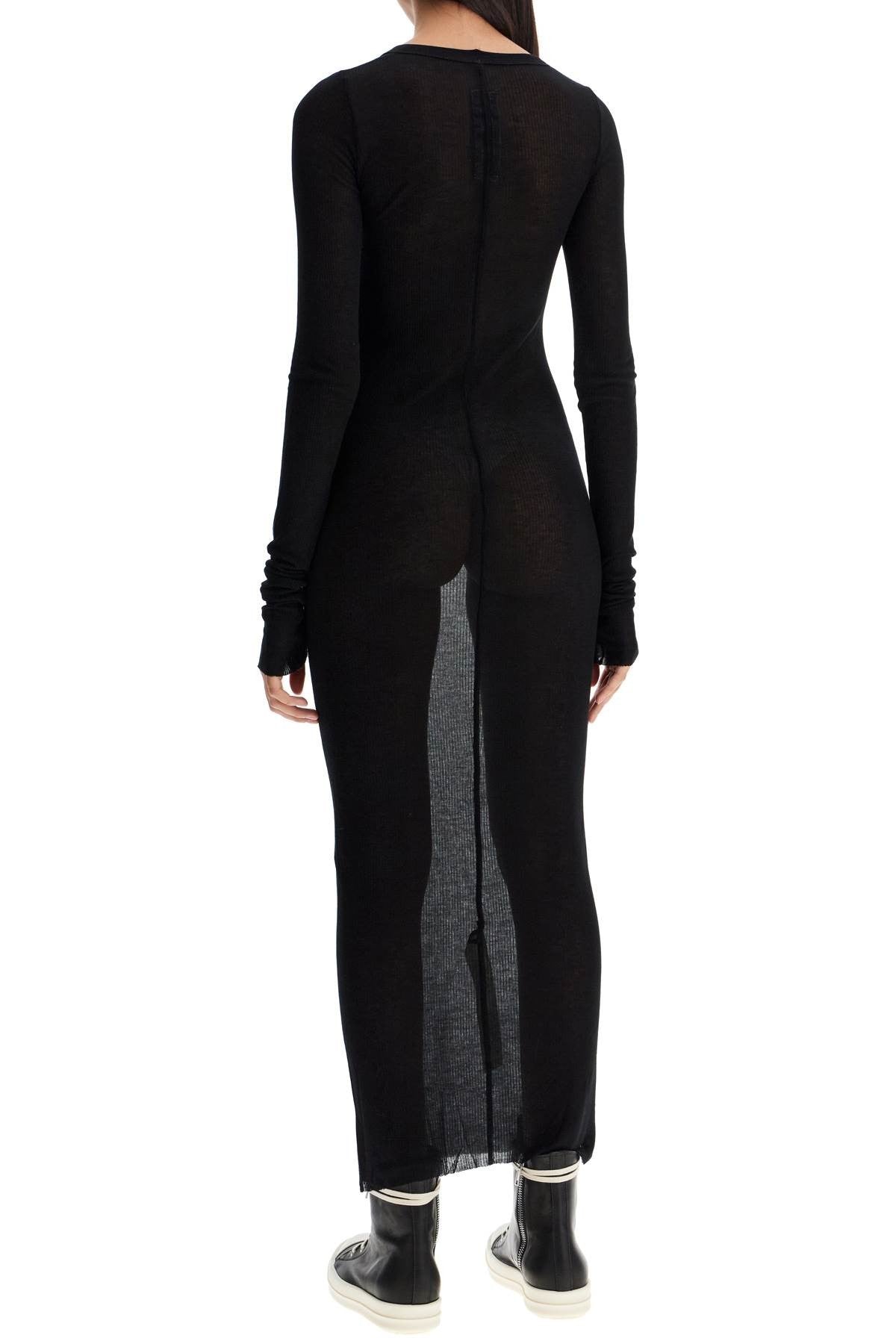 RICK OWENS long fitted jersey dress