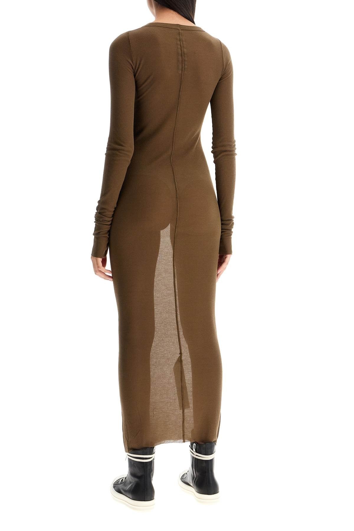 RICK OWENS long fitted jersey dress