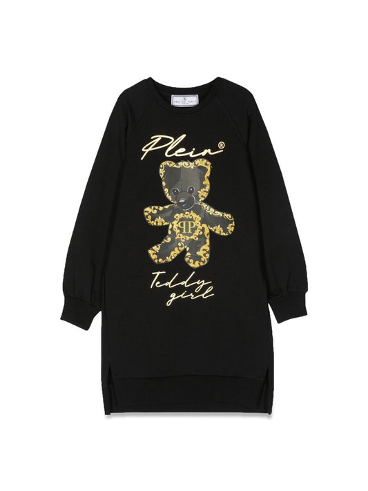 Philipp Plein LONG SLEEVE DRESS BEAR