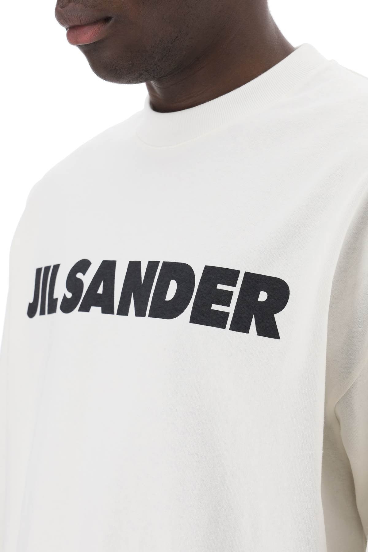 JIL SANDER long-sleeved logo t-shirt