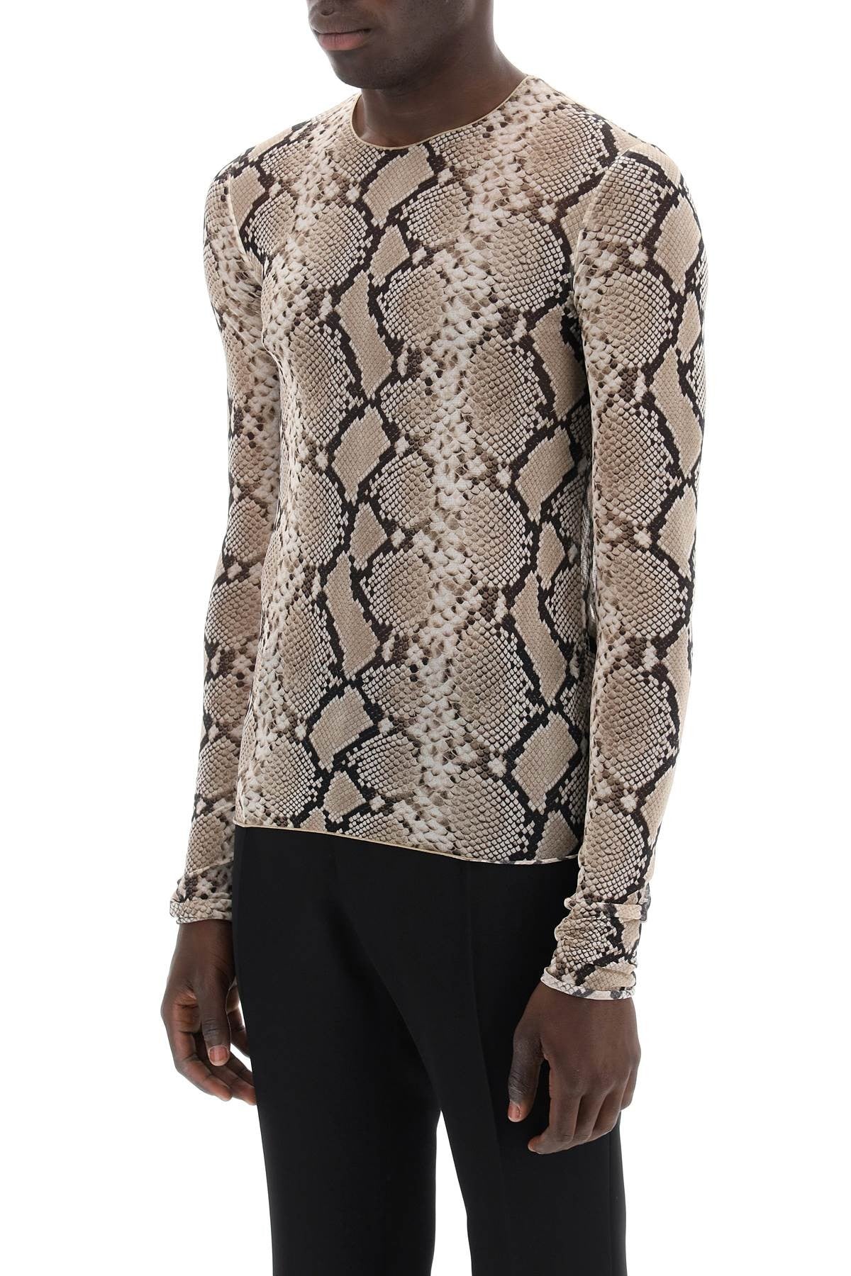 LEMAIRE long-sleeved silk t-shirt for