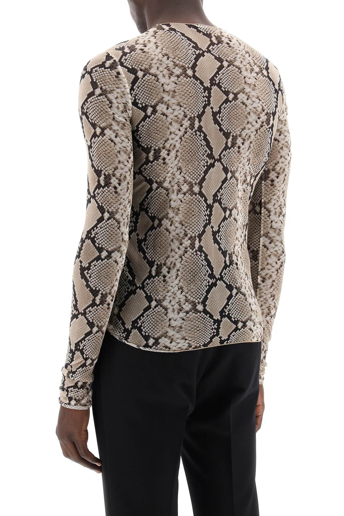 LEMAIRE long-sleeved silk t-shirt for