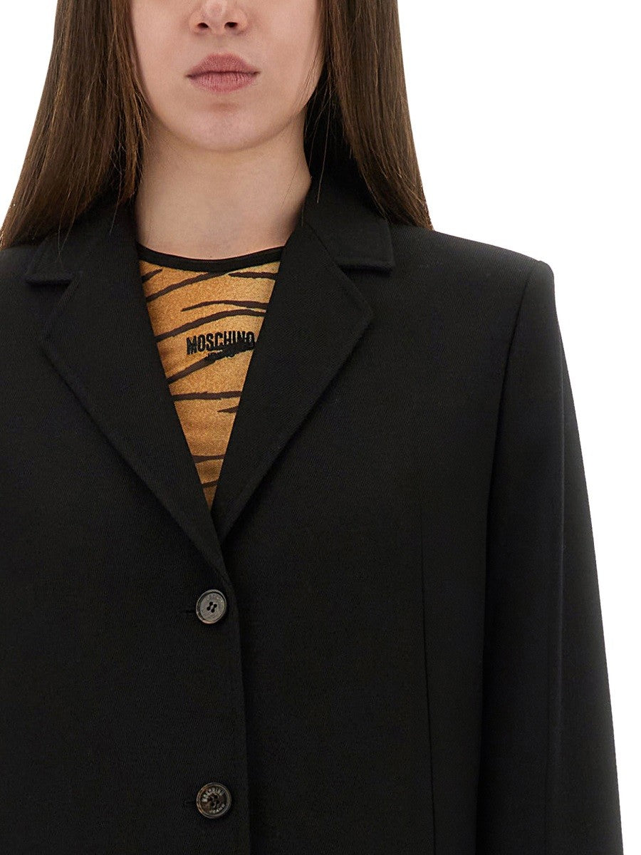 MOSCHINO JEANS LONG TAILORED COAT