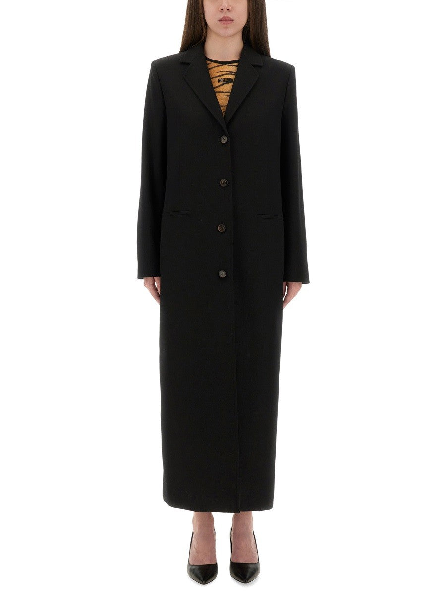 MOSCHINO JEANS LONG TAILORED COAT