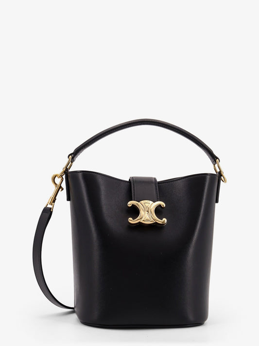 Celine Louise Small leather bucket bag