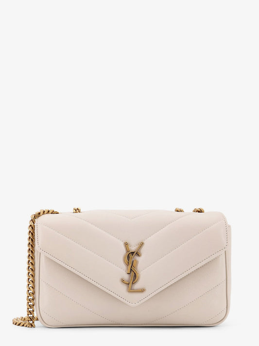 Saint Laurent Loulou small leather shoulder bag with Chevron stitchings