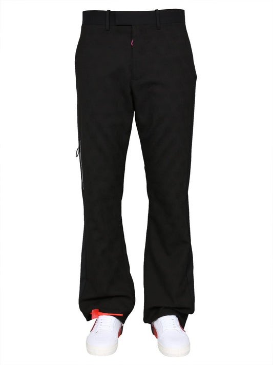 Off-white "LOW FIT" TROUSERS