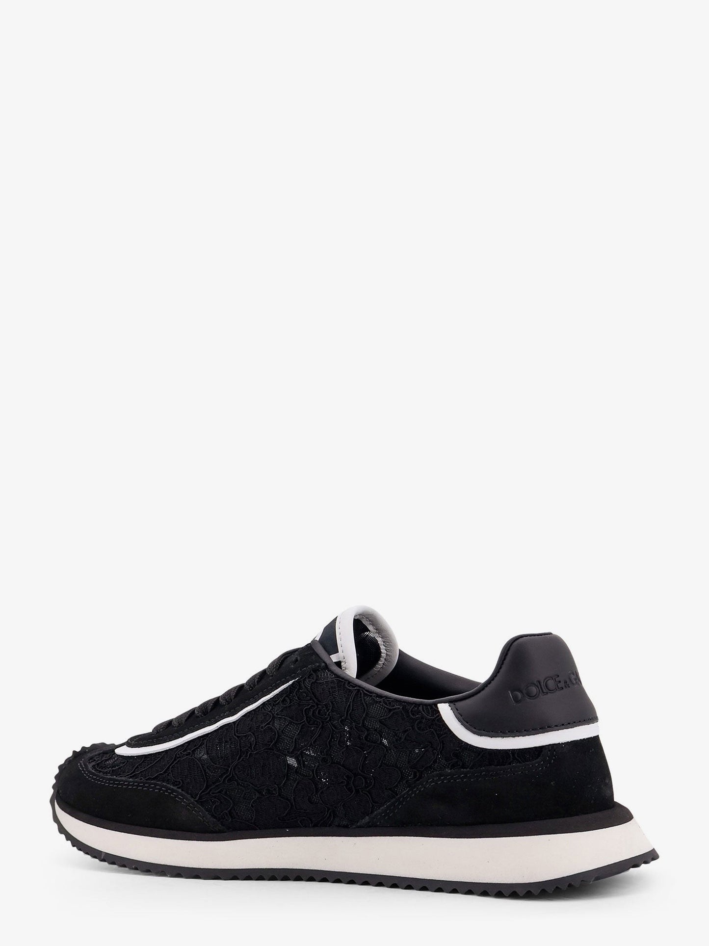 Dolce & Gabbana Low-top lace sneakers with suede inserts