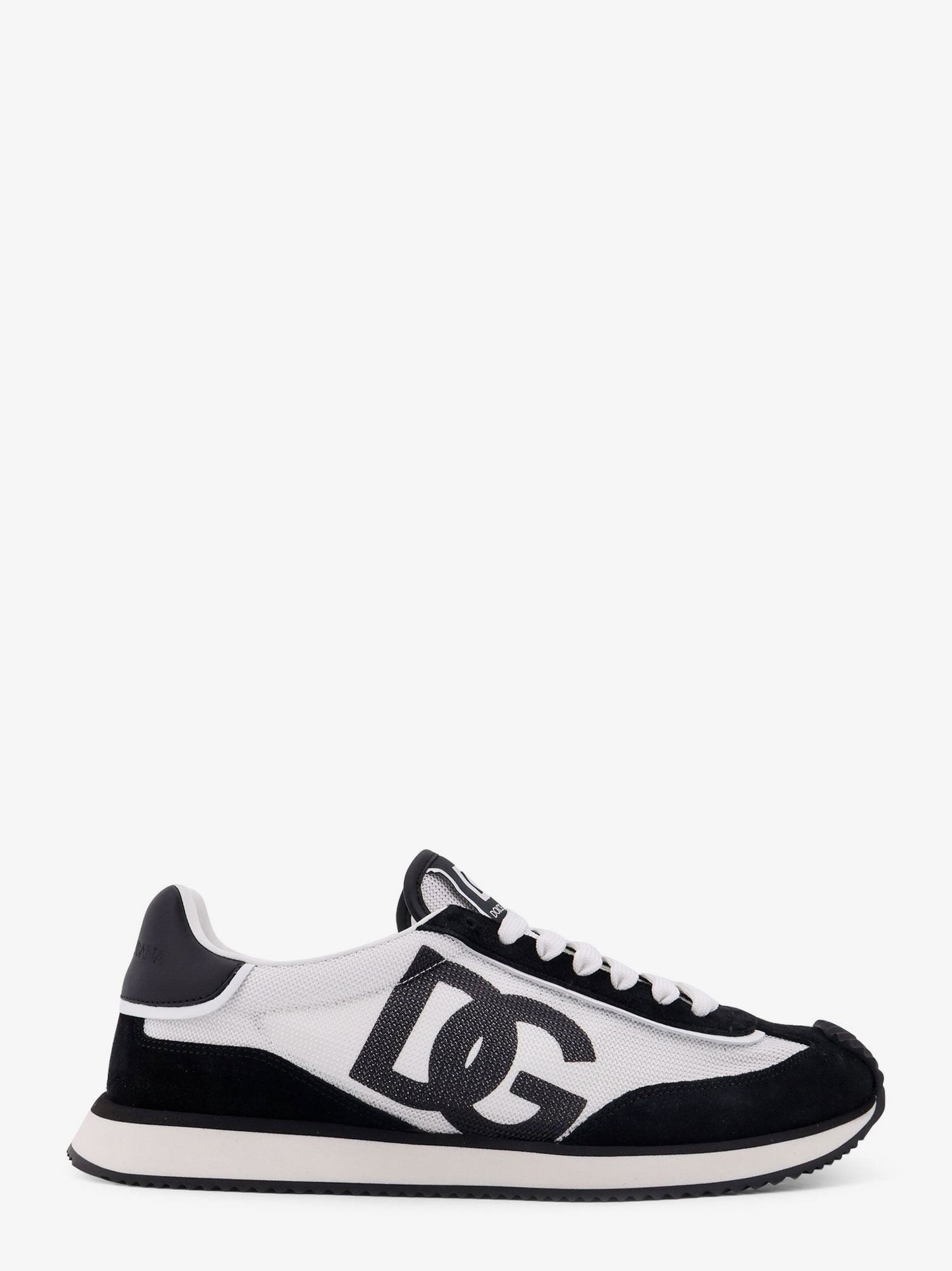 Dolce & Gabbana Low-top mesh sneakers with suede inserts
