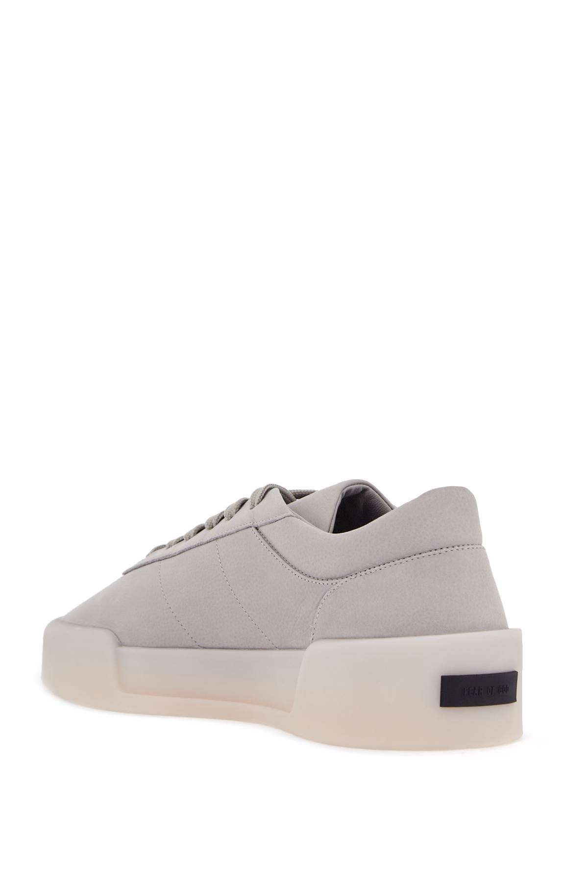 FEAR OF GOD low top sneakers aerobic light gray leather with velcro closure