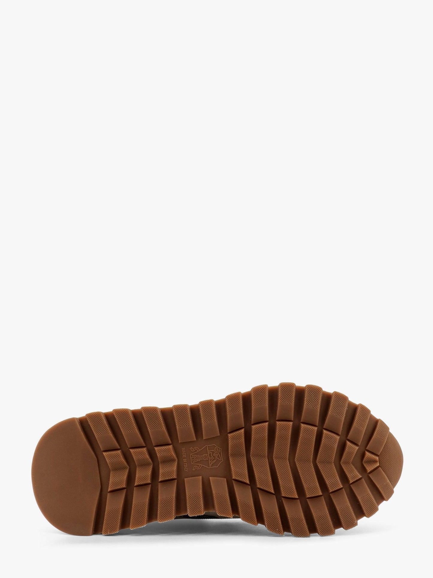 Brunello Cucinelli Low-top suede and nylon sneakers with monili details