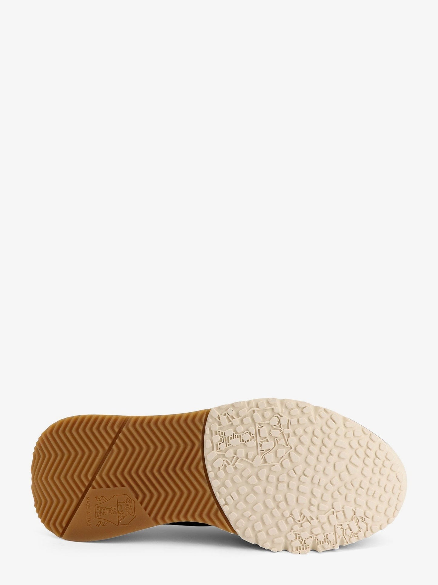 Brunello Cucinelli Low-top suede sneakers with leather inserts