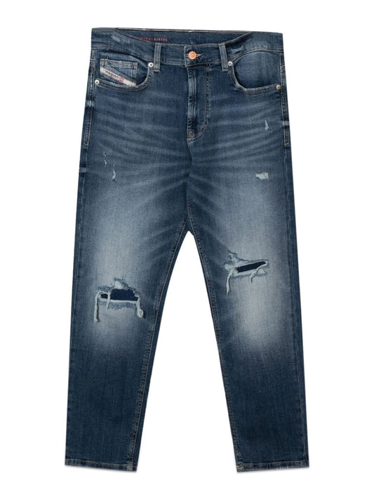 DIESEL KIDS LUCAS JEANS WITH PATCH BREAKS