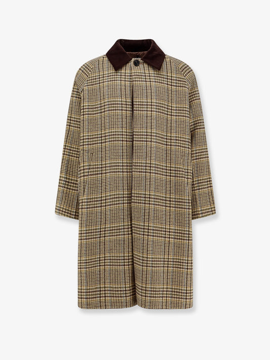 AMARANTO Madras coat with padding