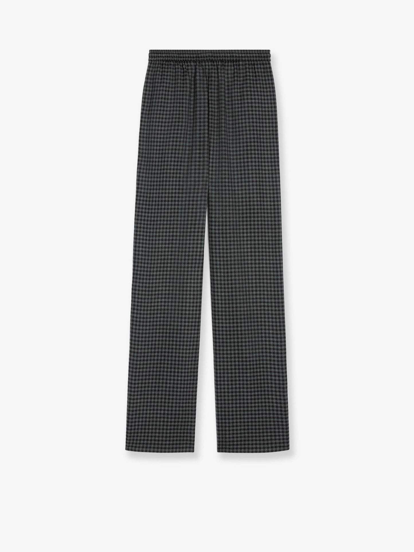 Celine Madras wool and cashmere jogger trousers