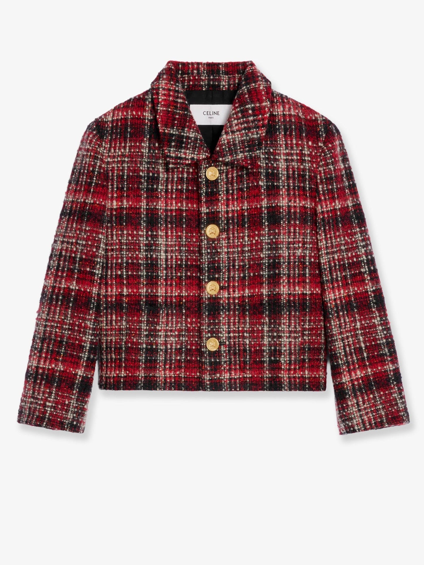 Celine Madras wool, cotton and mohair blazer