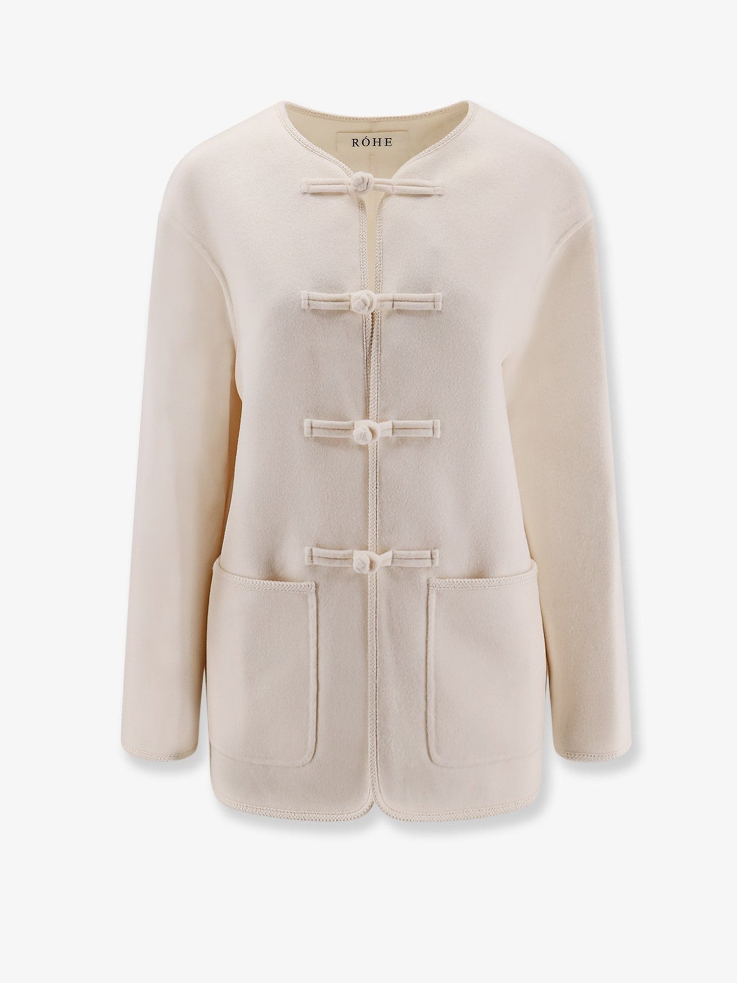 ROHE Mandarin closure wool jacket