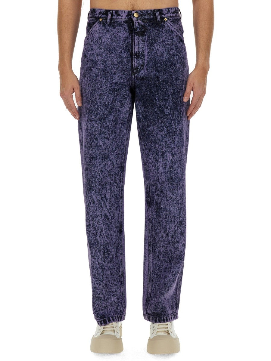 Marni MARBLED EFFECT JEANS