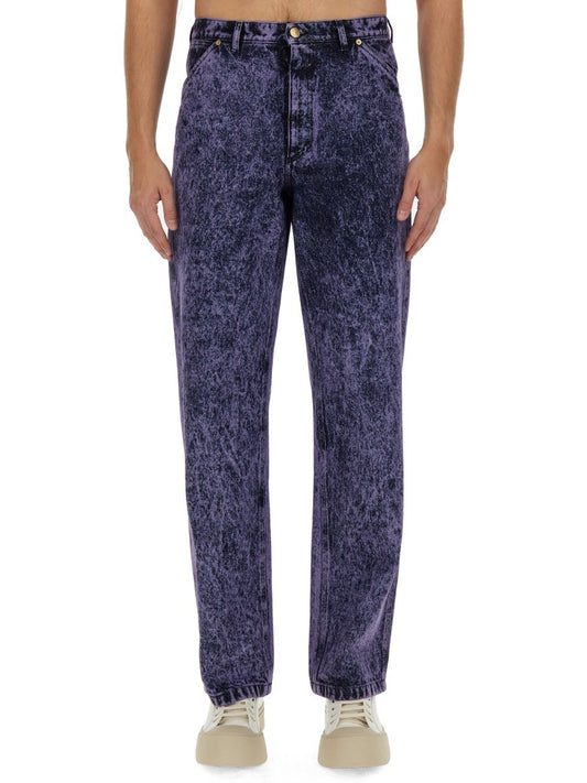 Marni MARBLED EFFECT JEANS