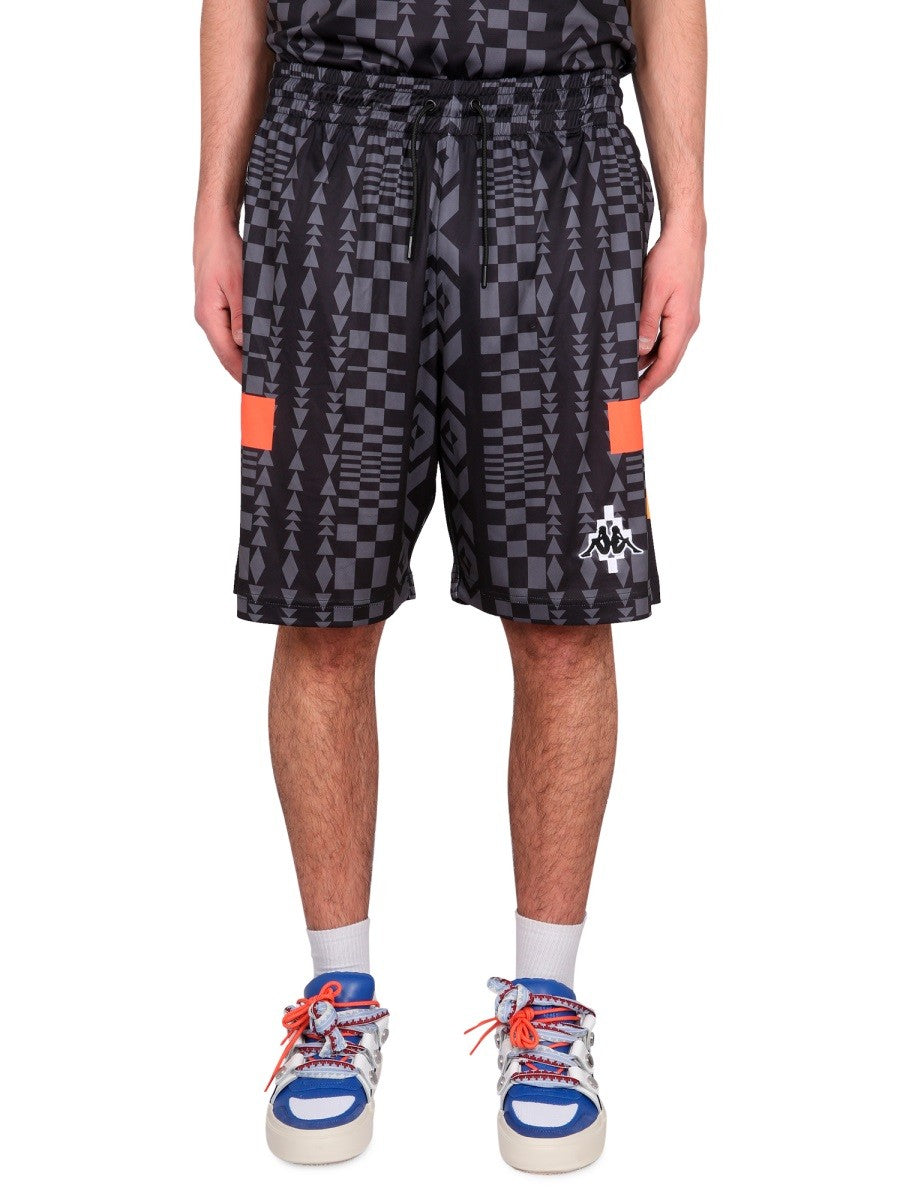 MARCELO BURLON COUNTY OF MILAN MARCELO BURLON X KAPPA BERMUDA SHORTS