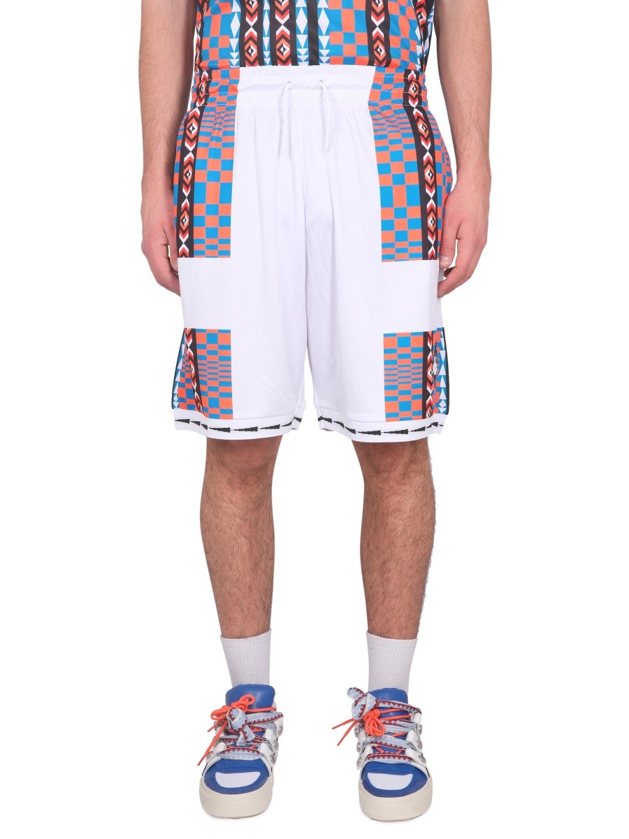 MARCELO BURLON COUNTY OF MILAN MARCELO BURLON X KAPPA BERMUDA SHORTS