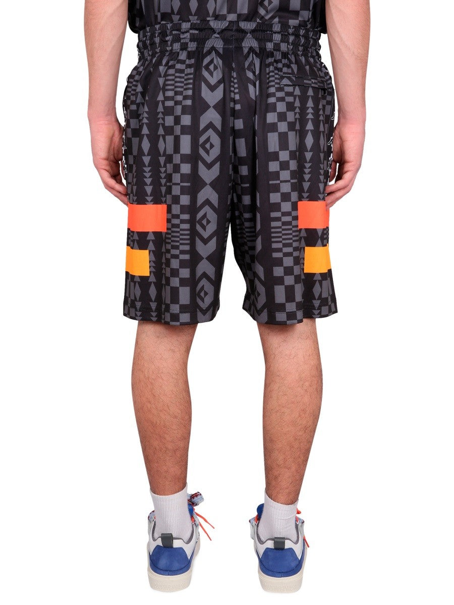 MARCELO BURLON COUNTY OF MILAN MARCELO BURLON X KAPPA BERMUDA SHORTS