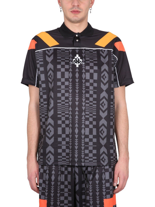 MARCELO BURLON COUNTY OF MILAN MARCELO BURLON X KAPPA POLO SHIRT