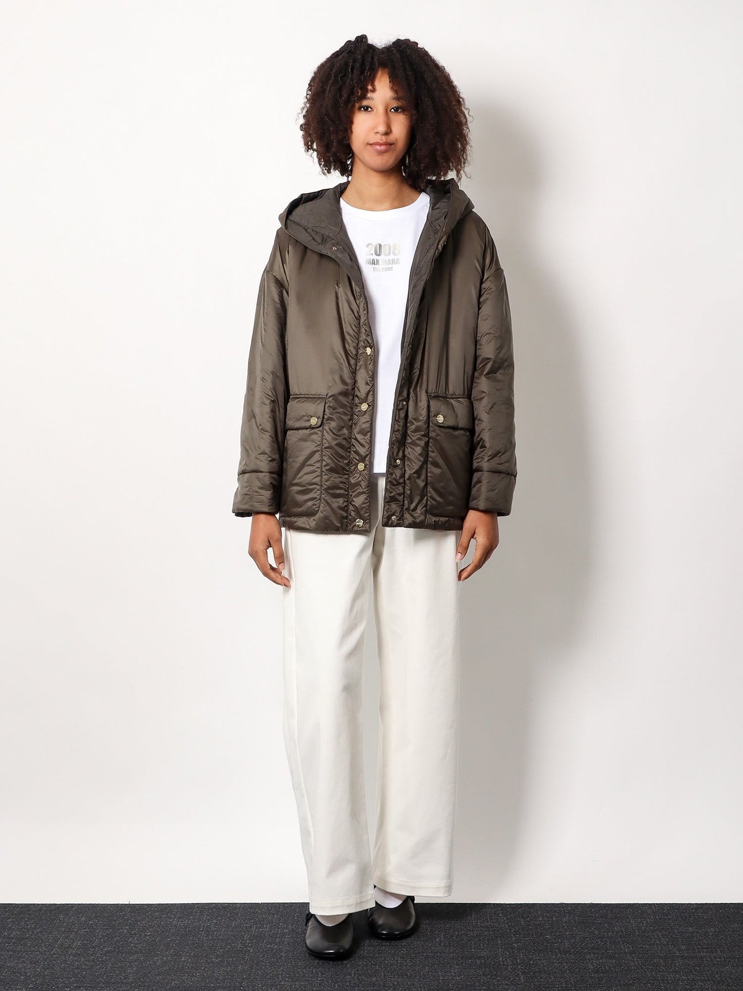 'S MAX MARA Marianna distressed fabric trouser