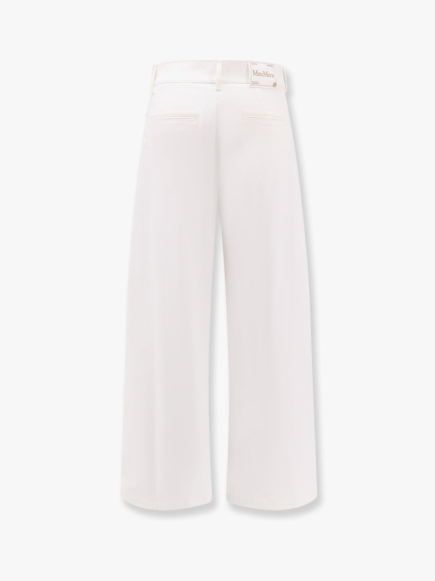 'S MAX MARA Marianna distressed fabric trouser