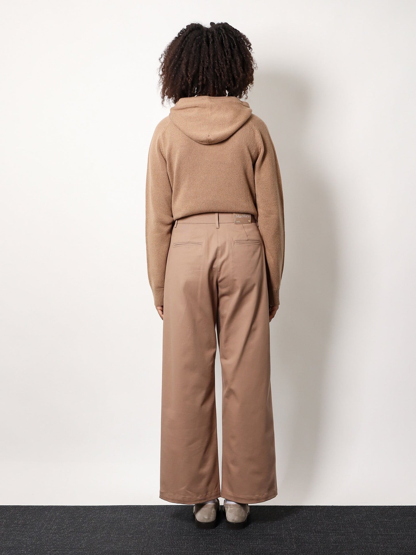 'S MAX MARA Marianna distressed fabric trouser