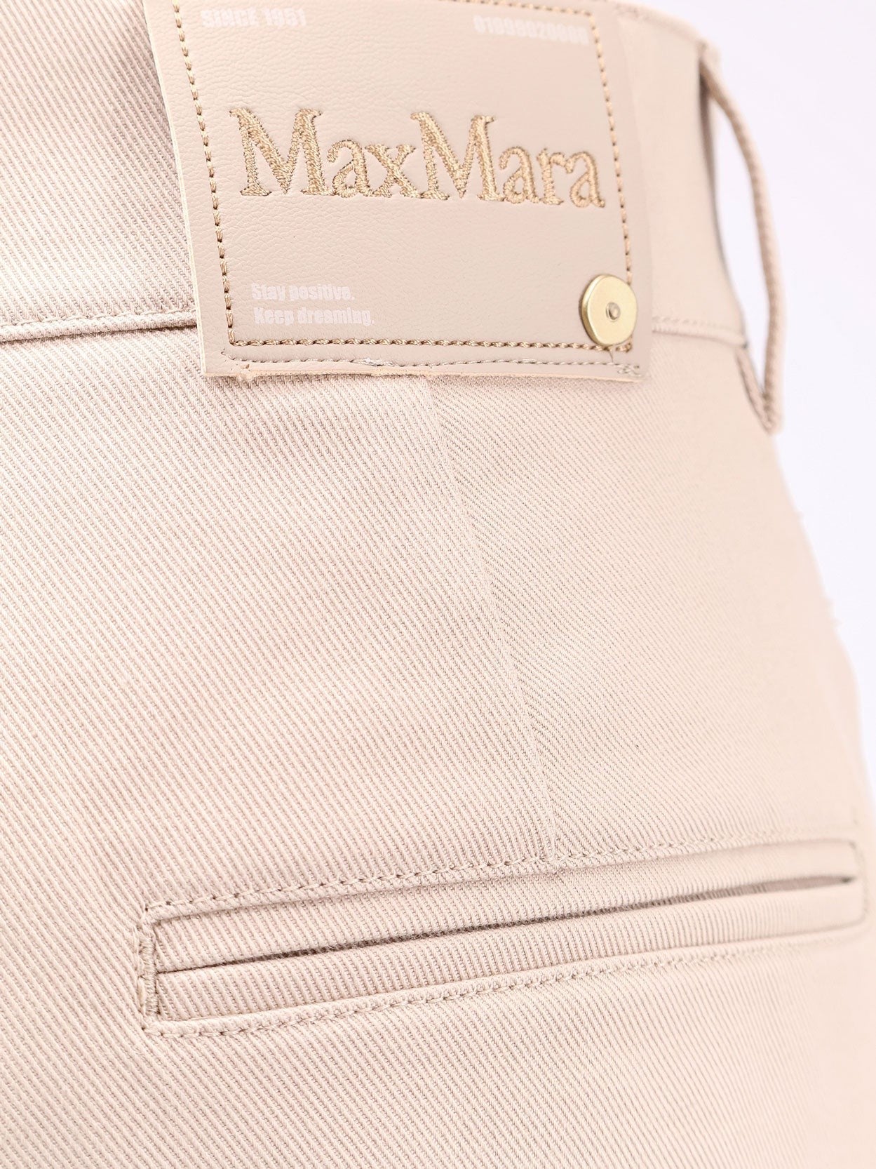 'S MAX MARA Marianna distressed fabric trouser