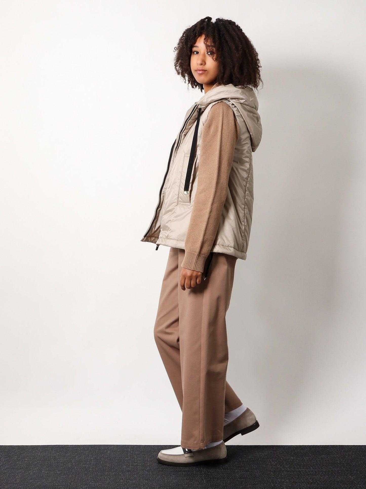 'S MAX MARA Marianna distressed fabric trouser
