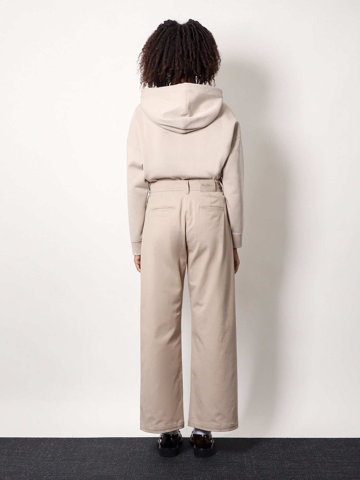 'S MAX MARA Marianna distressed fabric trouser