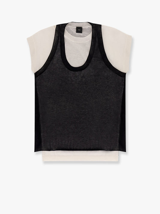 Pinko Mark cotton blend t-shirt with combined top