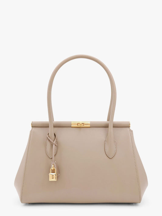 Dolce & Gabbana Marlene leather handbag with charm detail on the front