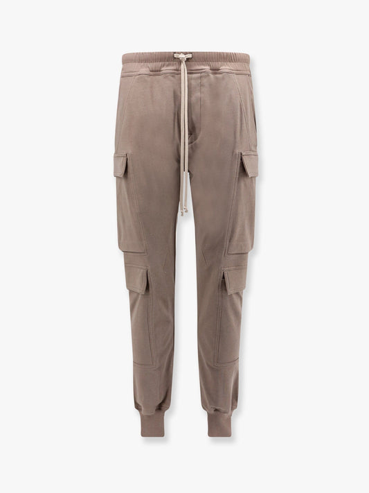 RICK OWENS Mastodon megacargo organic cotton jogging trouser
