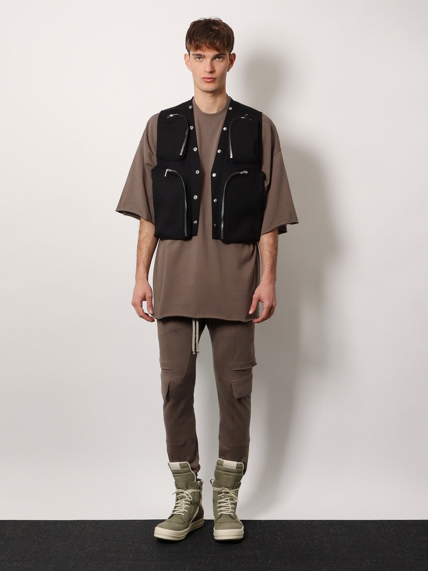 RICK OWENS Mastodon megacargo organic cotton jogging trouser