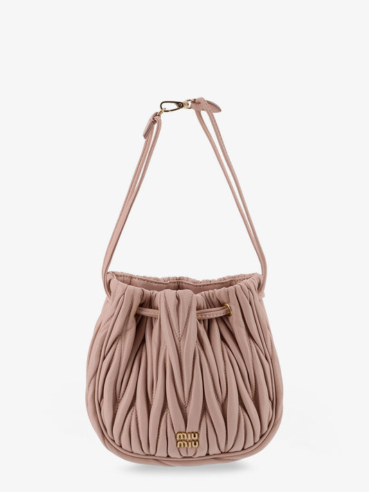 Miu Miu Matelassé leather bucket bag