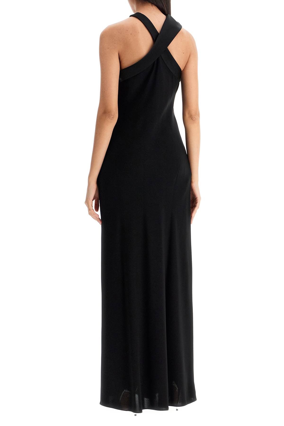 MAX MARA STUDIO maxi dress with satin neckline 'anta