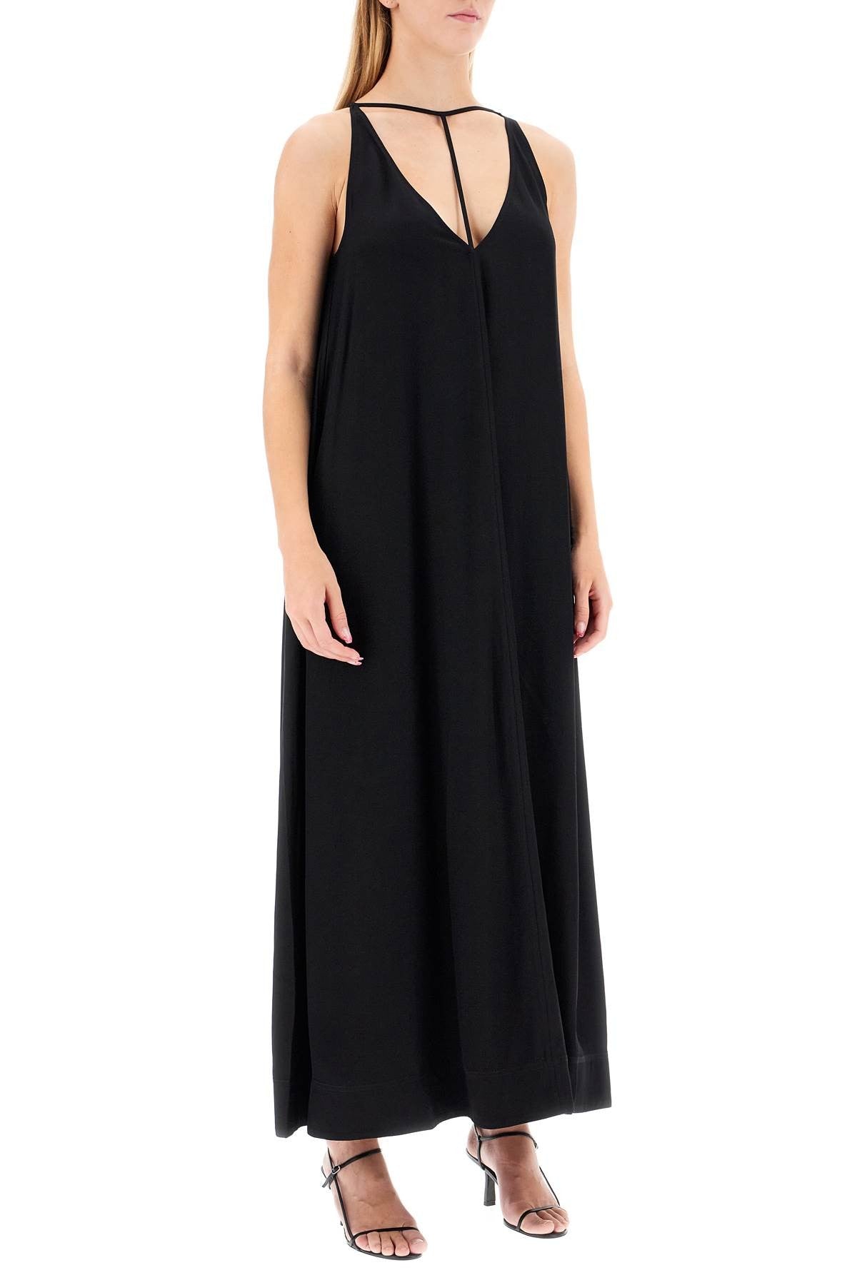 TOTEME maxi dress with t-strap belt