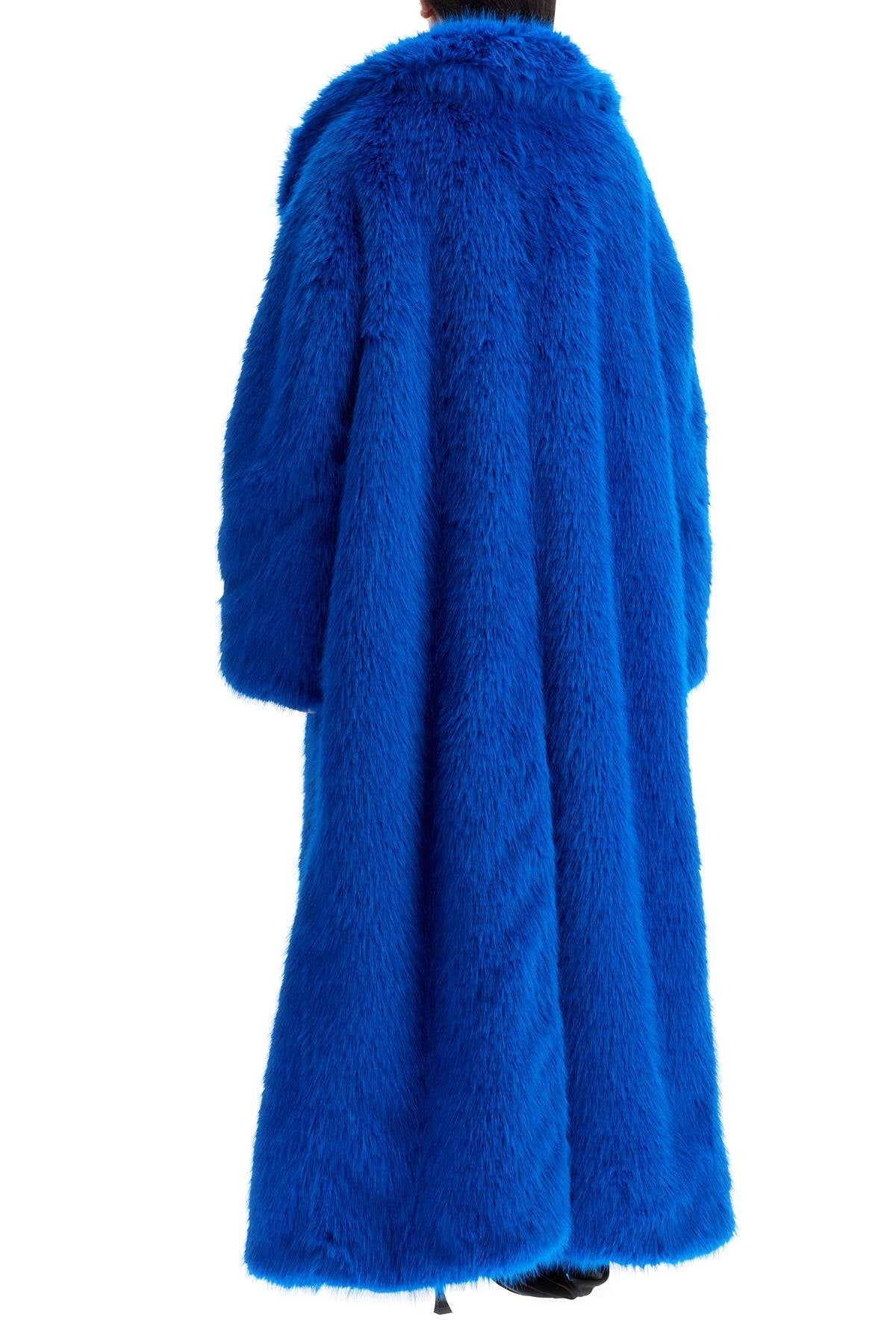 Balenciaga maxi faux fur coat in