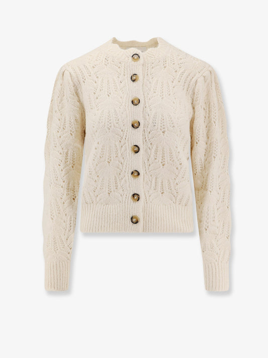 MARANT ETOILE Maxine perforated alpaca blend cardigan