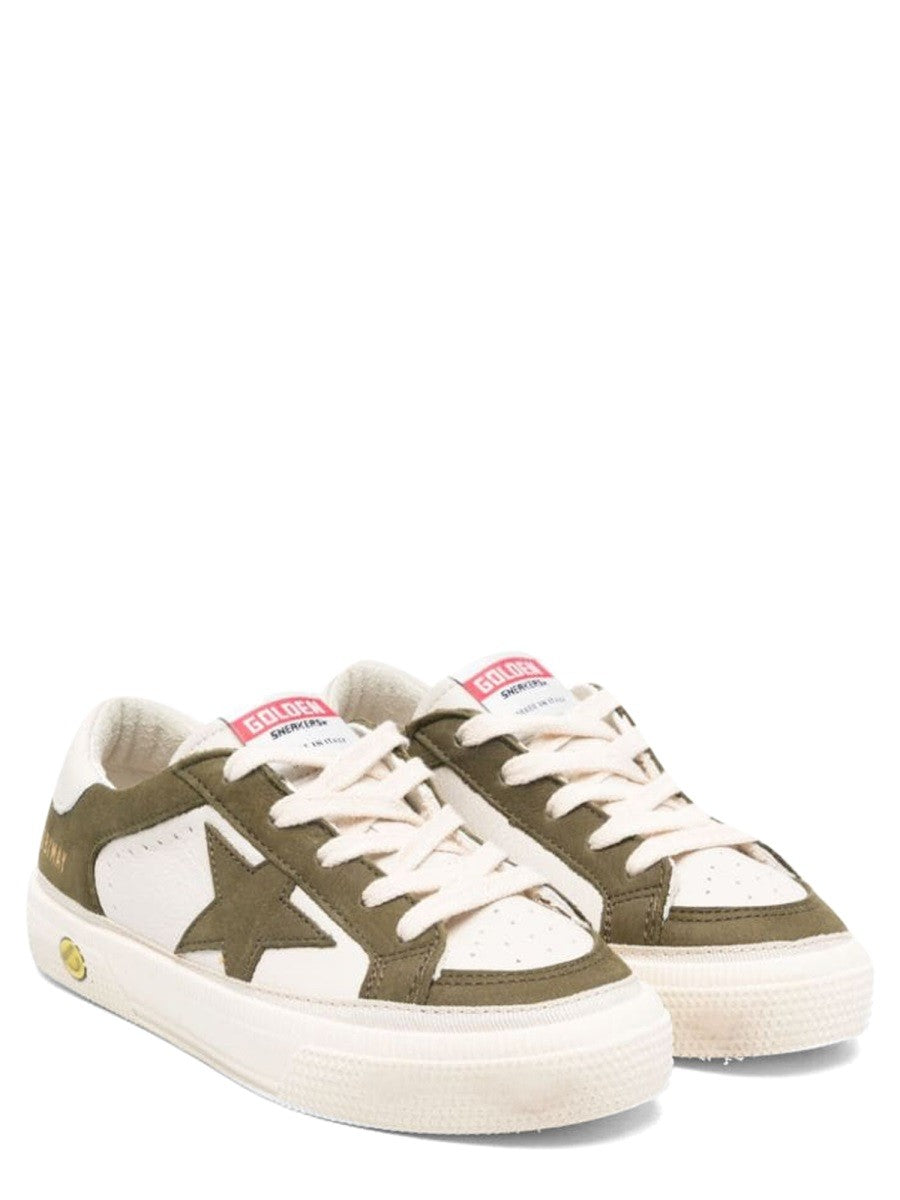 Golden Goose may leather and nubuck upper leather star and heel