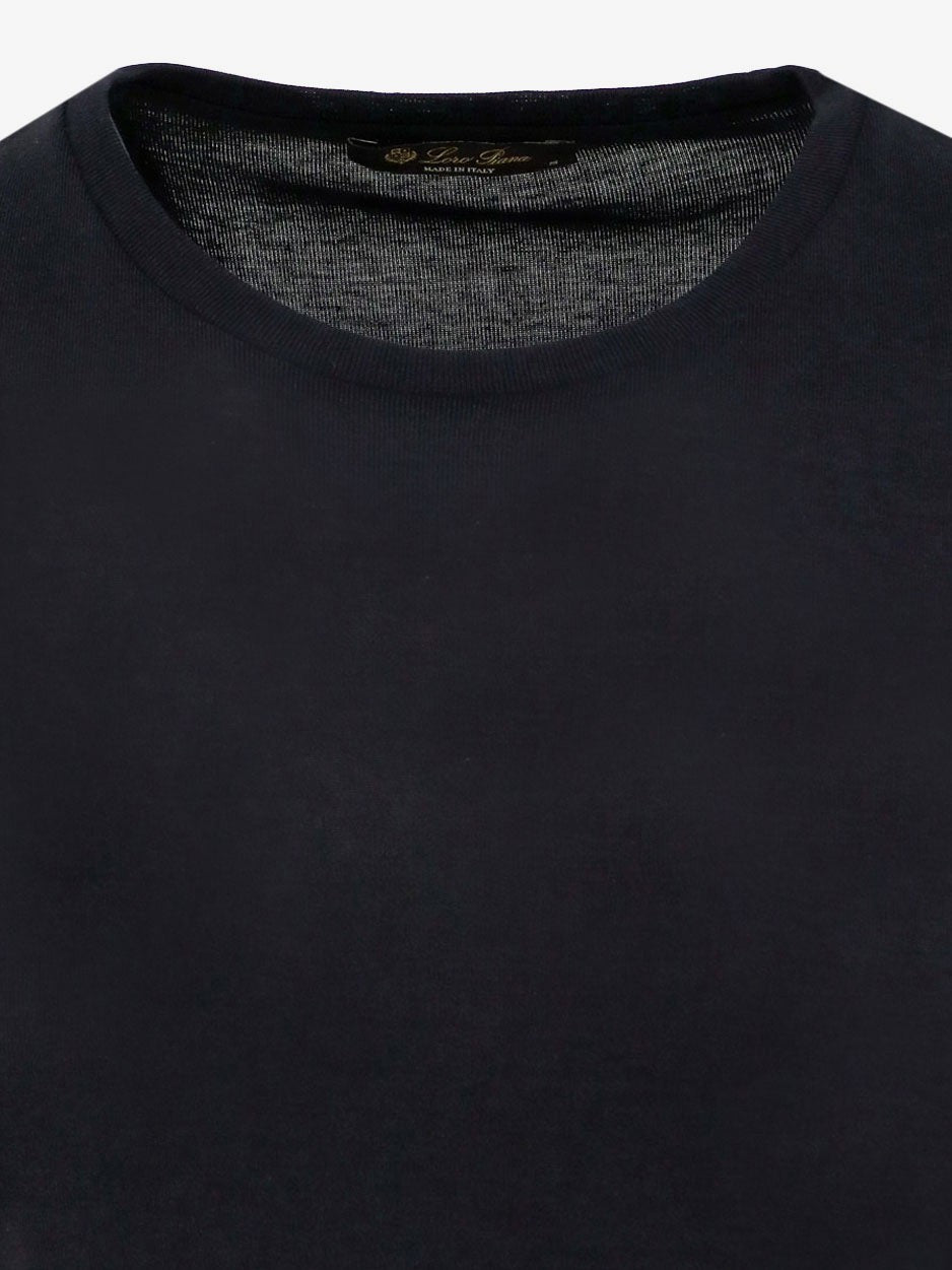 LORO PIANA Mazzorbo cotton and silk T-shirt