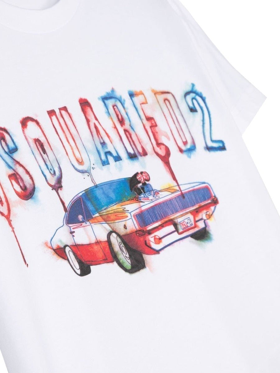 Dsquared mc logo t-shirt and machine