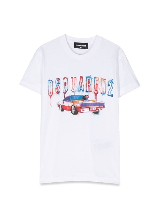 Dsquared mc logo t-shirt and machine