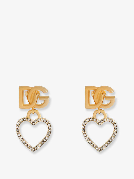 Dolce & Gabbana Meatl earrings with rhinestones